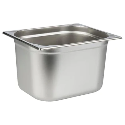 Obrázek APS 81208 GN Behälter 1/2, Gastronormbehälter Edelstahl/Abmessungen 26,5 x 32,5 cm/Höhe 20 cm/Volumen 11,65 Liter, Edelstahlfarben