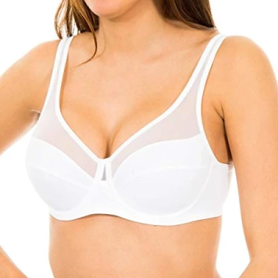 Obrázek DIM Generous Classic Underwire BRA Podprsenka s kosticemi, Ženy, Velikost: 80E, Blanc