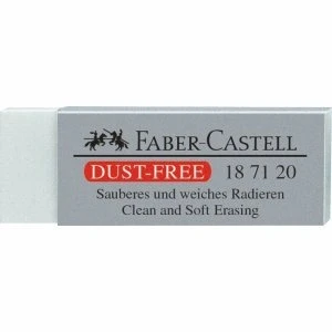 Obrázek Faber Castell dust free bílá 1pièce (S) s gumou mazací gumy, (bílá, 1 kus (S))