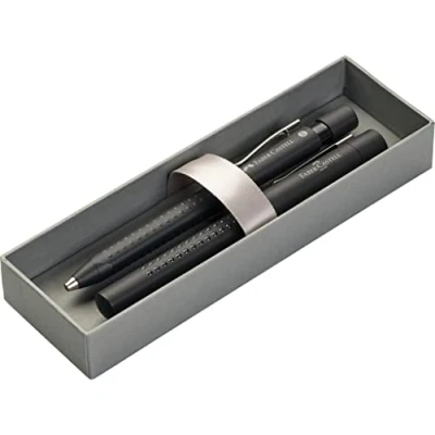 Obrázek FABER CASTELL 140983 dárková sada Grip 2011 pero a kuličkové černé