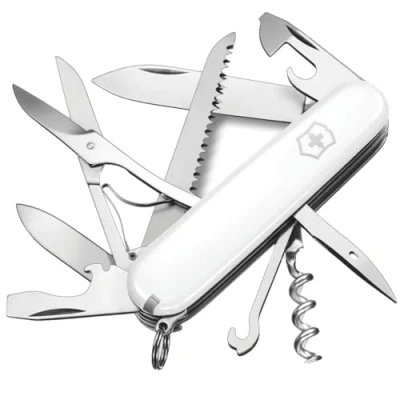 Obrázek Victorinox Švýcarský kapesní nůž Huntsman, Multitool, Swiss Army Knife, 15 funkcí, čepel, vývrtka, otvírák na konzervy