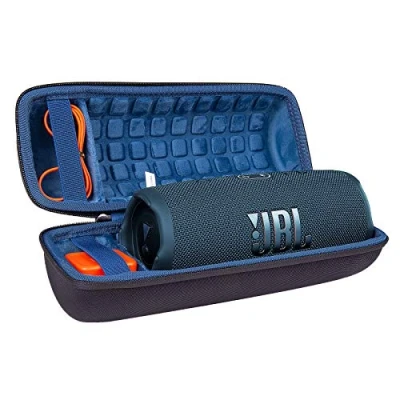 Obrázek Tvrdé cestovní ochranné pouzdro obal pro JBL Charge 4 / 5 Přenosný Bluetooth reproduktor od co2CREA (černý pouzdro/vnitřní modrý)