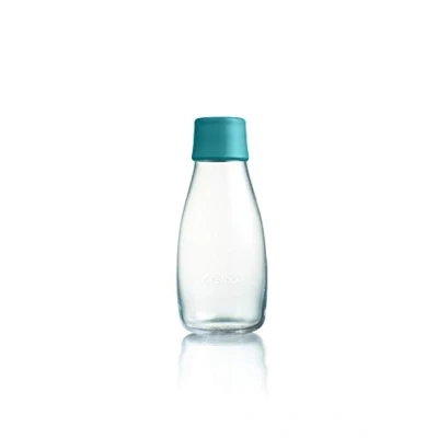 Obrázek Retap Glas Wasserflasche, Petroleumgrün, 0,3 / klein