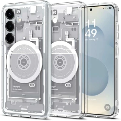 Obrázek Spigen Ultra Hybrid MagFit pouzdro pro Samsung Galaxy S25, kompatibilní s MagSafe ZeroOne White