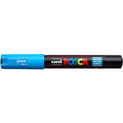 Obrázek uni ball 186753 POSCA Marker s extra jemným kulatým hrotem, světle modrý