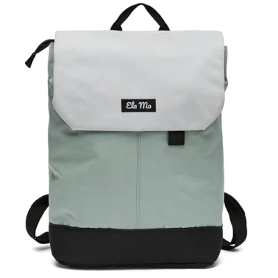 Obrázek Ela Mo Dámský batoh pěkný a promyšlený Daypack batohy na laptop pro ženy taška proti krádeži do školy, univerzitu, zaměstnání, Mintgrey