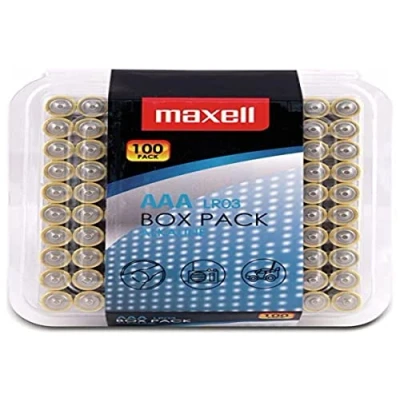 Obrázek Maxell 790410 Alkaline LR03 AAA Micro Box Pack (balení 100 ks)