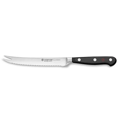 Obrázek WÜSTHOF Classic nůž na rajčata 14 cm, černý, stříbrný