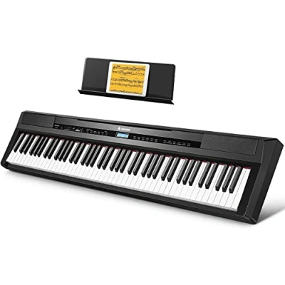 Obrázek Donner E Piano Digitalpiano 88 Tasten, Hammermechanik Gewichteten, Klavier Tastatur für Einsteiger mit Sustain Pedal, DEP 20
