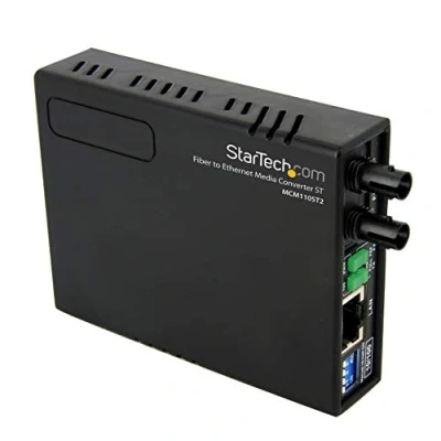 Obrázek StarTech.com ST1000MM2 konvertor síťové kabeláže 100 Mbit/s 1310 nm Vícevidové Černá