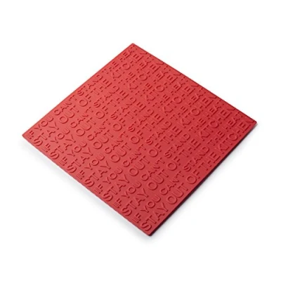 Obrázek Zeal hitzebeständig rutschfeste Untersetzer Topfuntersetzer, Silikon, Rot, 19,4 x cm