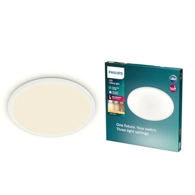 Obrázek Philips 3 in 1 LED Leuchte SceneSwitch CL550 1300lm 2700K, Dimmen Ohne Dimmer, WeiÃŸ