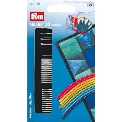 Obrázek Prym Hobby šicí jehlice, Steel, stříbro, délka 15,5 cm x 8 šířka 0,2 výška