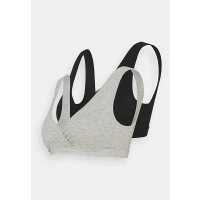 Obrázek Lindex Nursing WRAP 2 PACK Trojúhelníková podprsenka, Ženy, Velikost: 44/46, Combi