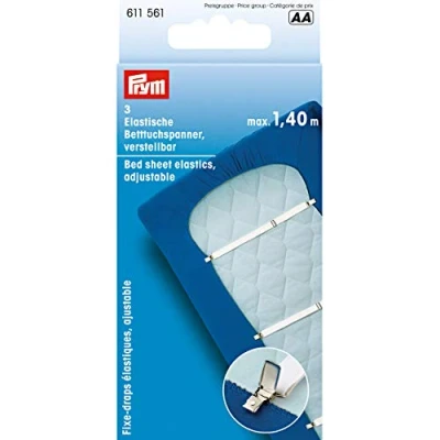 Obrázek Prym Elastický napínák prostěradla, nastavitelný, 3 kusy