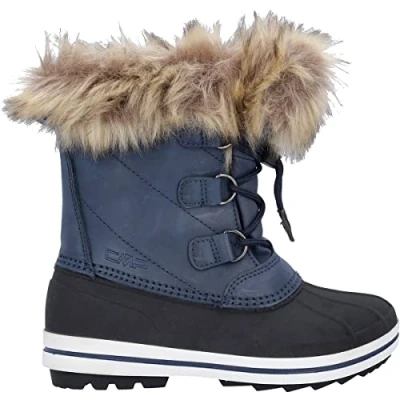 Obrázek CMP Unisex Kinder Kids Anthilian Snow Boot Wp Walking Shoe, Black Blue, 33 EU