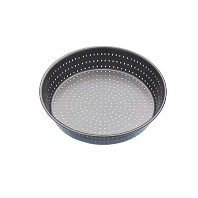 Obrázek MasterClass KCMCCB15 Crusty Bake 23 cm hluboce perforovaná forma na koláč s nepřilnavým povrchem bez PFOA, robustní 1mm uhlíková ocel, 22,9 cm, kulatá dóza, šedá