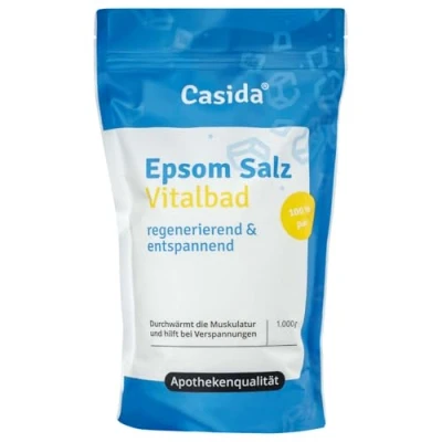 Obrázek Epsom sůl Vitalbad Hořčík na koupání 1000 g Originální Epsomská ideální pro plné koupele a nohou z lékárny