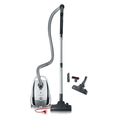 Obrázek SEVERIN vysavač se sáčkem S&#039;POWER snowlight, tichý a kompaktní podlahový pro koberce tvrdé podlahy, 750 W, HEPA 13 filtr, dosah 8 m, 2L, BC 7035