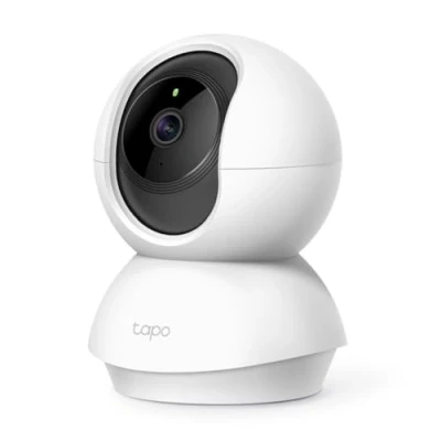 Obrázek Tapo Bezpečnostní kamera TP Link C200 360 WLAN pro vnitřní použití, FHD 1080P, noční vidění, detekce pohybu, dvoucestné audio, kompatibilní s Alexa a Google Assistant, miminka/domácí zvířata