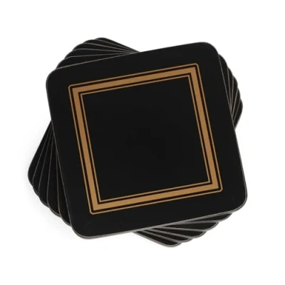 Obrázek Pimpernel Podtácek Classic Black 6dílná sada