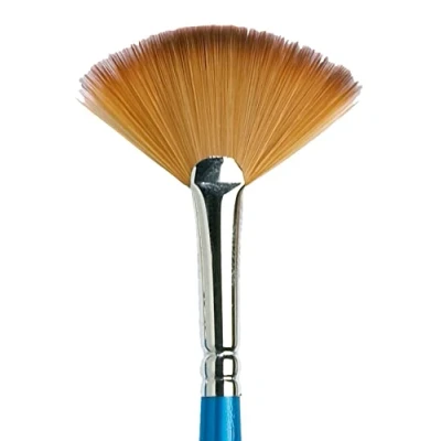 Obrázek Winsor &amp; Newton 5308004 Cotman štětec na akvarelové syntetické vlasy série 888 vějířový štětec, dlouhá rukojeť s vynikající pružností, barevnou nosností a přesností bodů č. 445 mm