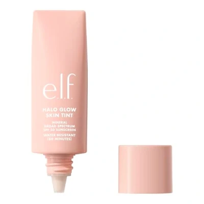 Obrázek e.l.f. Halo Glow Skin Tint SPF 50, tónovaná hydratační péče s lehkou, rozšiřitelnou krycí silou pro přirozený lesk, veganská a netestovaná na zvířatech, 9 Medium Cool