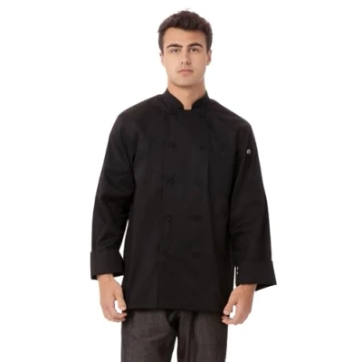 Obrázek Chef Works Herren Calgary Cool Vent Coat Kochjacke, schwarz, 3X Groß