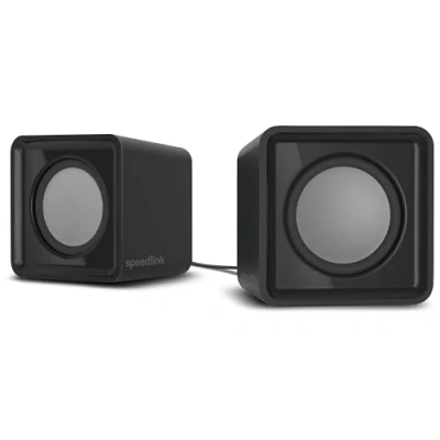 Obrázek Speedlink TWOXO Stereo PC reproduktor aktivní s 3,5mm jackem, malé boxy pro stolní počítač, notebook, černý