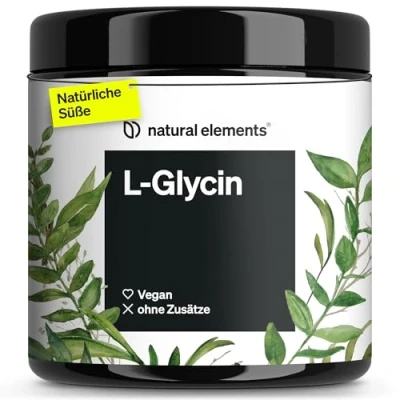 Obrázek L glycin prášek 500 g (dosah 11 měsíců) veganský, optimální dávkování, bez přísad, přirozeně sladký vyroben v Německu a laboratorně testován
