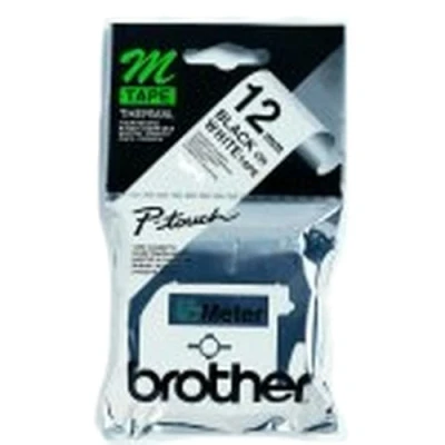 Obrázek Best Price Square Páska, 12 mm, 8M, White/Black Ink MK231BZ by Brother