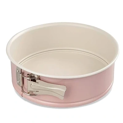 Obrázek Dr. Oetker Pečicí forma Ø 20 cm s plochým dnem, kulatá na koláč moderní pečení retro design dvoubarevným, keramicky zesíleným prémiovým nepřilnavým povrchem (barva: růžová/krémová),