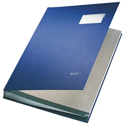 Obrázek Leitz 57010035 podpisová kniha, 10 přihrádky, PP, modré