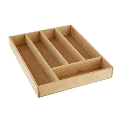 Obrázek Premier Housewares police na příbory s 5 přihrádkami, březové dřevo, x 30 38 cm, borovicové překližka, přírodní,