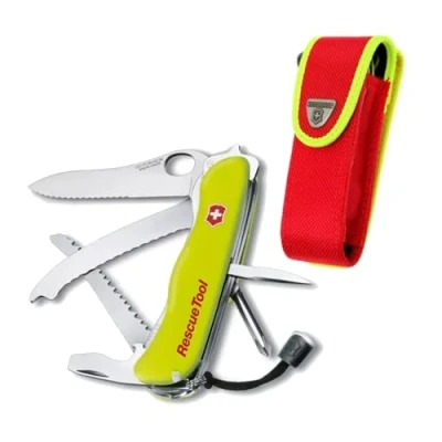 Obrázek Victorinox Kapesní nůž záchranný nástroj (15 Funkce, Pila přední slice, Specifikace disku) Žlutá noční světelný