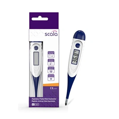 Obrázek scala SC 1501 modrý Flex Speed 10 Sec. Digitální teploměr pro děti, miminka a dospělé, orální rektální měření, přesné, rychlé, bezpečné