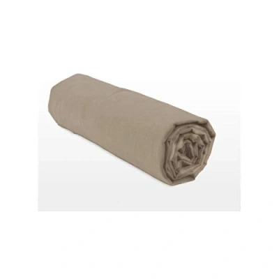 Obrázek Home Linge Passion Spannbettlaken, Dunkelbeige, 160 x 200 cm + 25 cm, 100% Baumwolle, 57 Fäden/cm² (Label Oeko Tex)