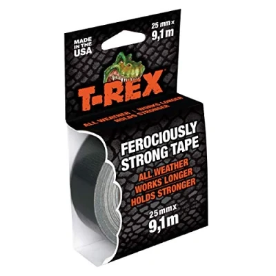 Obrázek T Rex Tkaninová páska Tape 821 25 extrémně silná pancéřová vodotěsná opravná pro vnitřní i vnější použití lepicí na opravy a upevnění mm x 9,10 m