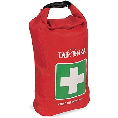 Obrázek Tatonka First Aid Basic Waterproof vodotěsná sada první pomoci s obsahem mimo jiné záchrannou přikrývkou, kontrolním seznamem a podváděcím listem pro péči outdoor, turistiku atd.