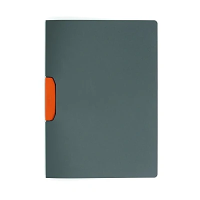 Obrázek Durable Svorka Duraswing Color na 30 listů DIN A4, sáček 5 kusů, antracit s oranžovou svorkou, 230409