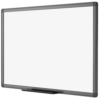 Obrázek VIZ PRO Magnetisches, trocken abwischbares Whiteboard 120 x 90 cm, mit schwarzem Aluminiumrahmen und Stiftablage