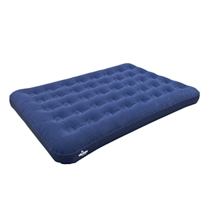 Obrázek Milestone Camping 88000 Vločkovaná nafukovací matrace pro dvě osoby/jednoduché nafouknutí a vyfouknutí/vhodné venkovní použití / Perfektní kempování, festivaly, návštěvy přátel rodinných