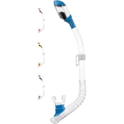 Obrázek Cressi Unisex dětský šnorchl Minidry, čirý/modrý, jedna velikost, ES258820