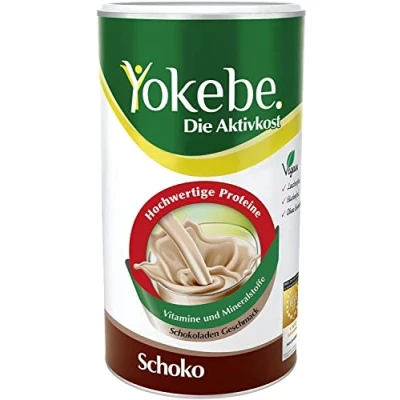 Obrázek Yokebe Aktivní potraviny čokoláda náhrada jídla pro kontrolu hmotnosti bez lepku, laktózy a veganské s proteiny 500 g = 12 porcí