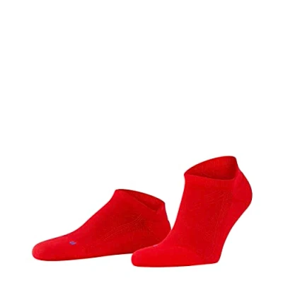 Obrázek FALKE Unisex Cool Kick Sneaker U Sn měkké prodyšné rychleschnoucí krátké jednobarevné ponožky do tenisek, Červená Fire 8150 o, 46 48
