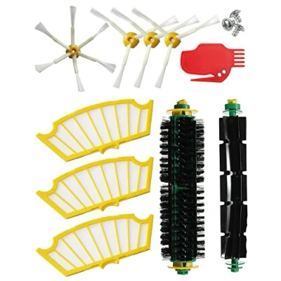 Obrázek MIRTUX Kit Ersatzteile kompatibel mit Roomba 505 500 510 530 531 535 545 550 552 555 560 564 570 571 575 580 581 585 595. Pack 10 teilig Staubsauger Bürsten und Filter
