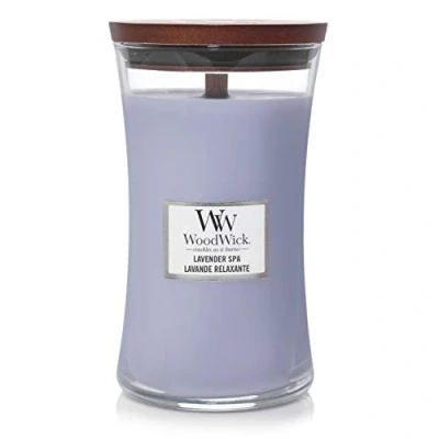 Obrázek WoodWick Large Hourglass Scented Candle Lavender Spa with Crackling Wick Burn Time: up to 130 Hours