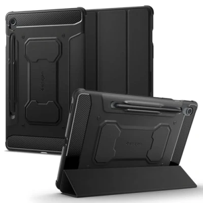Obrázek Spigen Rugged Armor Pro Entwickelt für Samsung Galaxy Tab S9 FE Hülle (2023) Schwarz