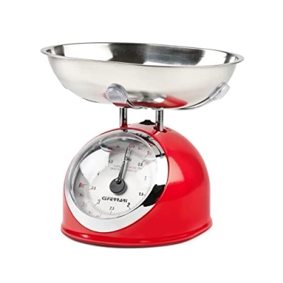 Obrázek G3 Ferrari G2000302 Mechanická kuchyňská váha, 5 kg, červená