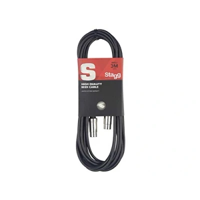 Obrázek Stagg SMD3 MIDI kabel, 3m konektor DIN na